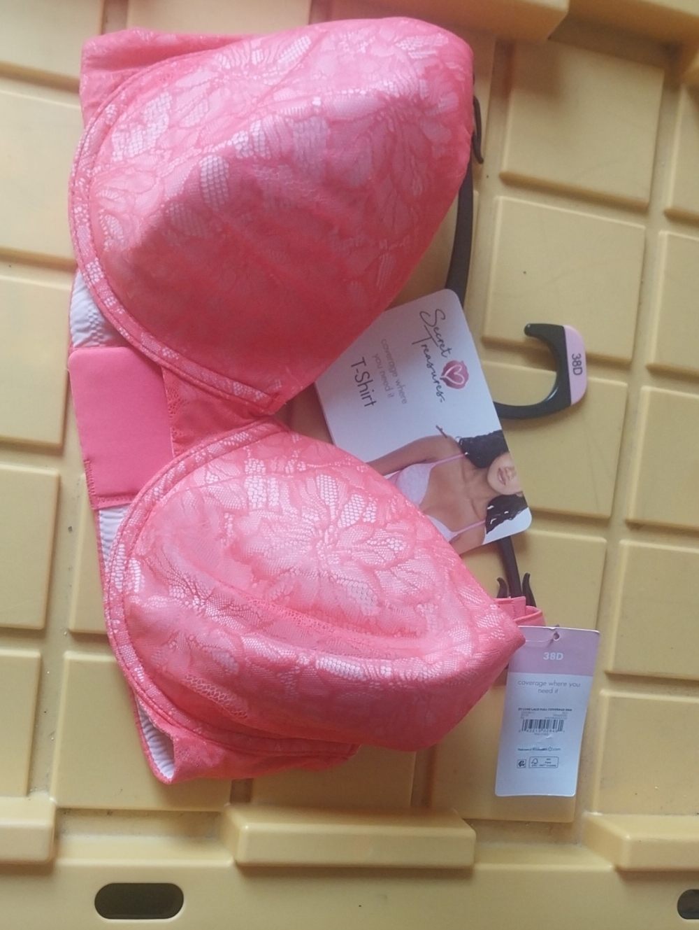 Secret Treasures Coral Lace T-Shirt Bra